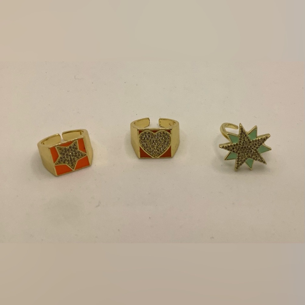 Adjustable Gold Rings - Picture 1 of 4